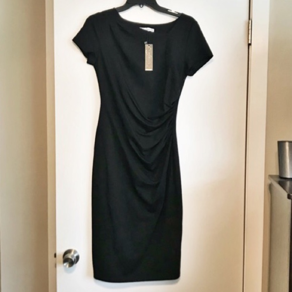 Black business cocktail dress
